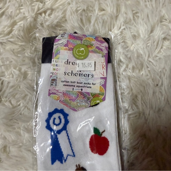 New Dreamers And Schemers Horseback Riding Equestrian Boot Socks - Picture 2 of 3